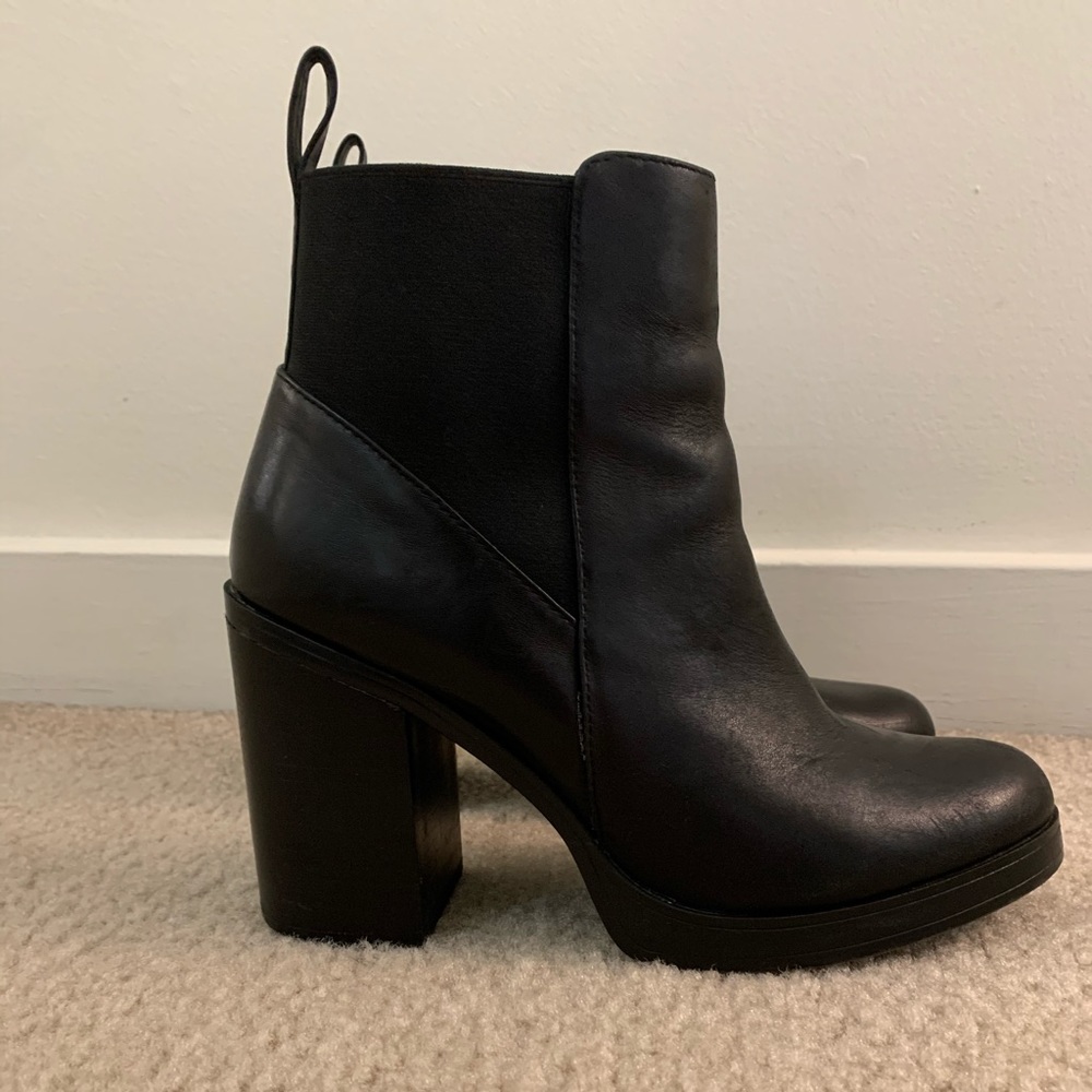 Steve Madden Leather Ankle Booties